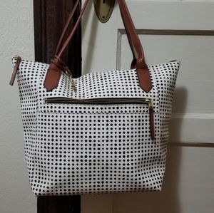 Fossil polka dot bag